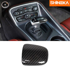 Gear Shift Cover Trim Accessories For Dodge Challenger Charger 15 Carbon Fiber