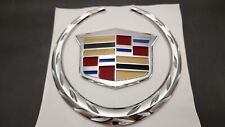 Cadillac Ats Cts Dts Srx Sts Rear Trunk Emblem - Silver
