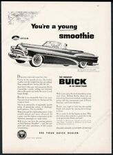 1953 Buick Super Convertible Car Illustrated Vintage Print Ad