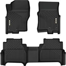 Oedro 2 Row Floor Mat Liners For 2022-2024 Nissan Frontier Crew Cab Tpe Rubber