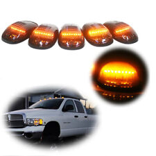 5pcs Cab Marker Roof Lights Smokeamber Led For 2003-2016 Dodge Ram 2500 3500