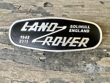 Land Rover Series Defender Solihull England 1948-2015 Aluminum Alloy Metal Badge