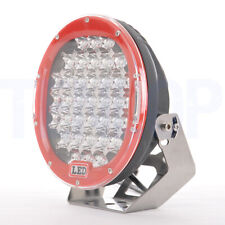 1x 9inch 185w Led Work Light Round Driving 4wd Ute Bumper Offroad Spot Red 96w
