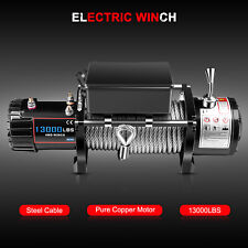 13000lbs Electric Winch 12v Steel Cable Off Road For Jeep Truck Towing Trailer