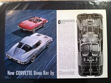 1963 Chevrolet Corvette Ad Sting Ray Spilt Window Decalembelmhood3272831962