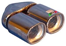 Twin Exhaust Tip Stainless Steel Double Skin 2.25 Inlet New A02-013