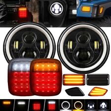 For Jeep Wrangler Tj 97-06 Combo 7 Led Headlightstail Lightsside Marker Light