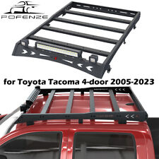 Steel Roof Cargo Rack W Led Light Bar Fitstoyota Tacoma 2005-2023 Double Cab