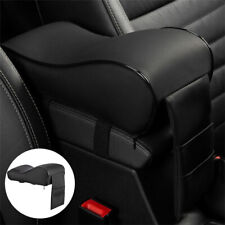 Universal Car Center Console Box Armrest Pad Black Pu Leather Interior Cushion