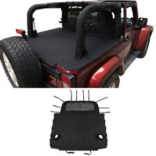 Rear Trunk Rear Seat Soft Bikini Isolation Cover For Jeep Wrangler Jk 072door