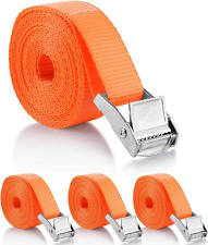4 Pack Lashing Straps 1in X 10ft - Cam Straps And Ratchet Straps Free Shipping
