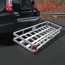 60 X 22 Aluminum Rv 2 Hitch Mount Cargo Carrier Truck Luggage Basket 500lbs