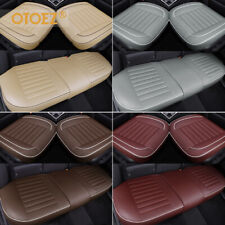 Universal Leather Car Seat Cover Front Rear Adjustable Bench Cushion Waterproof