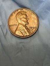 1958-d 1c Rd Lincoln Cent. Extremely Fine. Double Press Error