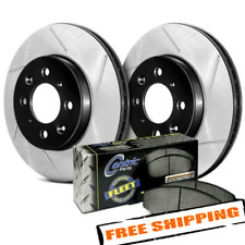 Stoptech Performance Truck Slotted 1-piece Front Brake Kit For 07-17 Tundra