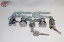 65-66 Mustang Ford Ignition Door Trunk Glovebox Lock Cylinders Keys New