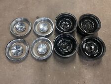 1972 72 Ford Mustang 14x7 Styled Steel Wheels Rims With Trim Survivor Set Of 4