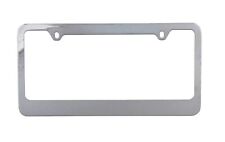 2-hole Heavy Duty High Quality Thick Stainless Steel License Plate Frame Chrome