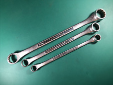 Vtg Craftsman 3 Lot Box End Wrenches 12-point V Series With Etchings