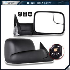 Pair Tow Mirrors For 1994-2001 Dodge Ram 1500 2500 3500 Manual Flip Up