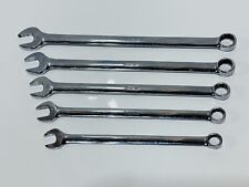 Snap-on Tools Usa Vintage Oexl705 Long 5pc Sae 12 Point Combination Wrench Set