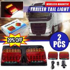 2x Wireless Led Rear Tail Lights Battery Operated Usb Magnetic-tow Towingtrailer