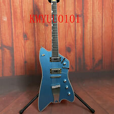 Thunderbird Electric Guitar 6 Strings Blue Maple Neck Hh Pickups Chrome Hardware
