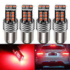 4x 1157 Led Safety Brake Stop Tail Parking Light Bulb Bright Red