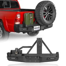Off-road Steel Rear Bumper Wswing Out Tire Carrier For 2005-2015 Toyota Tacoma