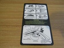 1979 Pontiac Firebird Or Trans Am Trunk Jack Decal Late Production 1979 Version