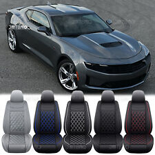 For Chevy Camaro Car Luxury Leather Seat Cover 2 5-seat Front Rear Cushion