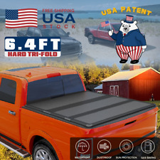 Fit For 2002-2023 Dodge Ram 1500 6.4ft Bed Tri-fold Hard Tonneau Cover