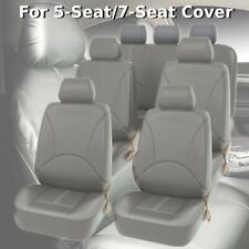 7 Seat 5 Seat Universal Car Seat Covers For Suv Truck Van Full Set Pu Leather