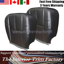 Replacement Both Lower Leather Seat Cover 07-2014 For Chevy Silverado Gmc Sierra