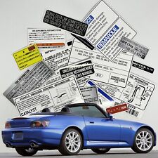 Honda S2000 S2k Restoration Warning Caution Engine Bay Stickers Labels