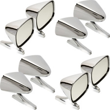 Dual Vintage Style Chrome Sport Bullet Mirrors For Hot Rods Classic Muscle Car