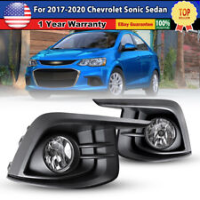 Fog Lights For 2017-2020 Chevy Sonic Driving Lamps Wiring Switch Kit Pair Lr