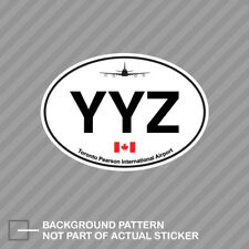 Toronto Pearson Airport Euro Oval Sticker Decal Vinyl Yyz Canada Pearson