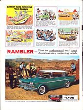 Vintage Print Ad -1960 Rambler Custom 4 Door Hardtop
