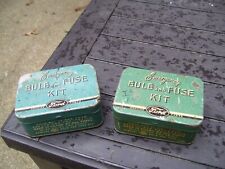 1940s Antique Ford Emergency Kits Tins For Bulbs Vintage Chevy Ford Hot Rod Gm