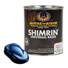 House Of Kolor C2c-bc04 Stratto Blue Shimrin Metallic Basecoat Auto Paint Quart
