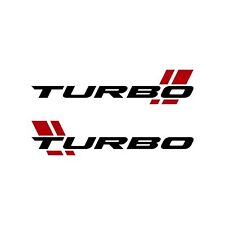Pair Turbo Decal Vinyl Stickers For Your Car Truck Window Bumper Sport Racing