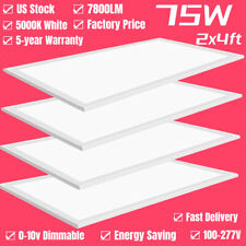 2x4 Led Panel Down Light4packslim Lamp Fixture Ceiling Tile Or Pendent White