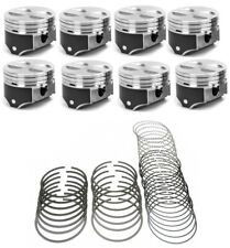 Silvolite Hypereutectic Flat Top Pistons8moly Rings 1996-2000 Ford 302 5.0 Std