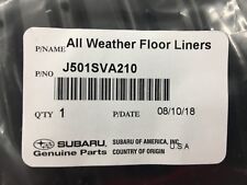 2015-2021 Subaru All Weather Floor Mats Wrx Sti J501sva210 Oem Genuine 4 Set New