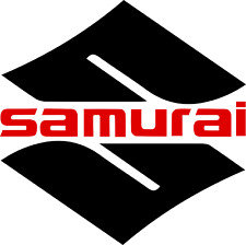 Suzuki Samurai Retro Vintage Logo Vinyl Sticker Decal Cornhole Car Truck Wall