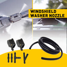 Universal Car Windshield Wiper Washer Squirter Nozzle Spray Jet Kit Fluid Hose A