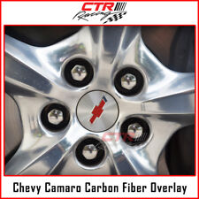 Chevrolet Camaro Wheel Center Cap Rim Overlay Decal Carbon Fiber 2010-2015