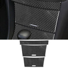 3pcs For Acura Tsx 2004-08 Carbon Fiber Center Storage Box Cover Interior Trim