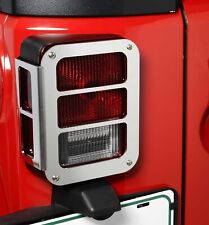 Realwheels Polished Tail Light Guards For 07-18 Jeep Wrangler Jk